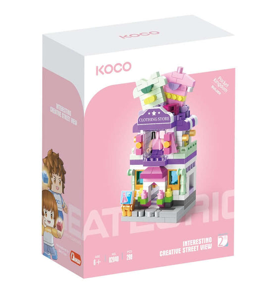 Koco Tienda de ropa - 298 pcs - Juego de construcción desde los 6 años - Koco Building Toys