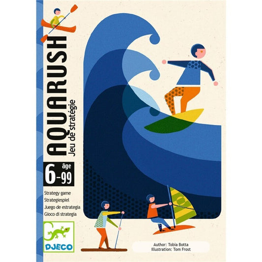 Aquarush - Juego de cartas de estrategia- Djeco - 2 a 4 jugadores  +6 anos