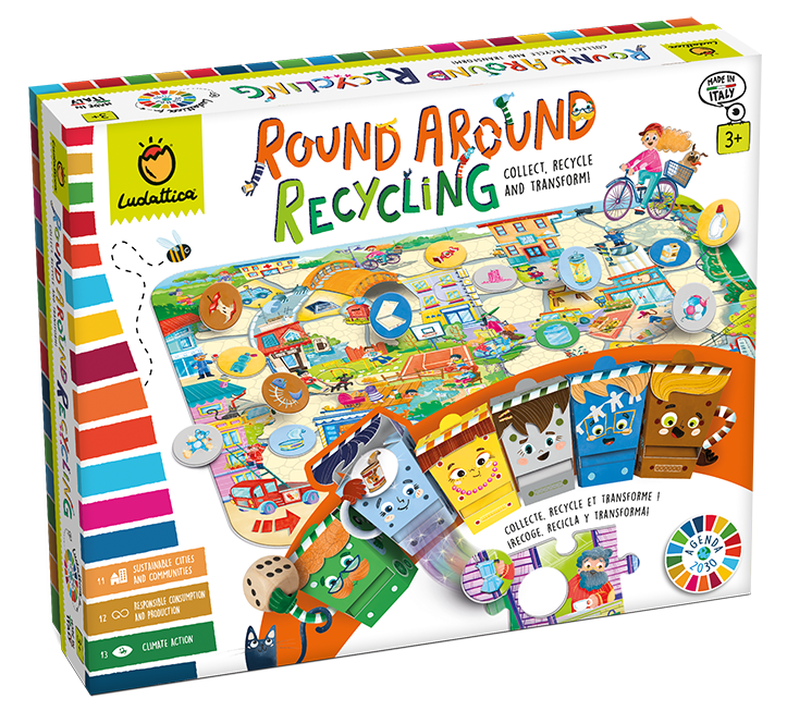 Round Around Recycling - Juego 3 AÑOS - Ludattica