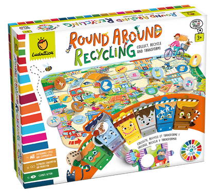 Round Around Recycling - Juego 3 AÑOS - Ludattica