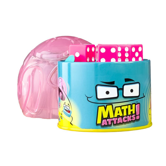 🐙 Math Attacks! – Risas, cálculos y reflejos en un cubilete con forma de cerebro (7+ años · 2-8 jugadores · 10 min) · Mercurio