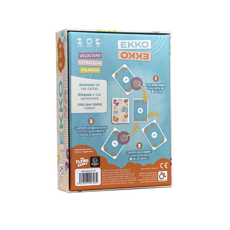 Ekko - Juego de mesa de cartas y números - Mercurio - Desde 8 años