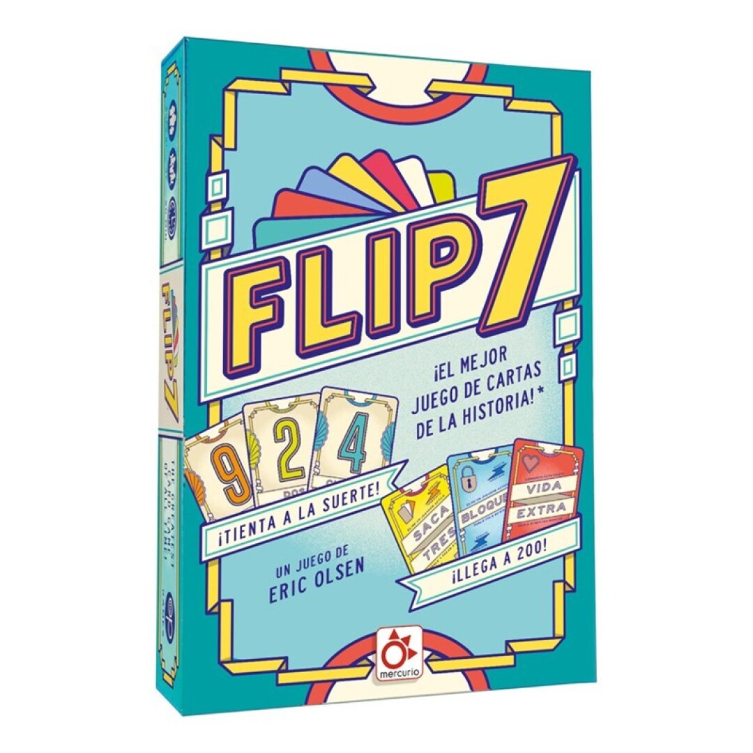 FLIP 7 - El mejor juego de cartas de la historia  - Mercurio - Desde 8 años +3 jugadores