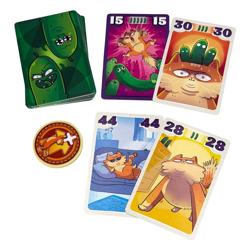 Gatos contra pepinos - Juego de mesa - Mercurio - 3-6 jugadores - 8+ años - 20 min