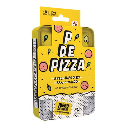 P de Pizza - Juego de viaje de palabras y rapidez - 2-4 jugadores - +8 años - Mercurio