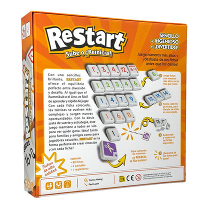 RESTART - Juego de mesa - Mercurio - 2-4 jugadores - 7+ años - 20 min