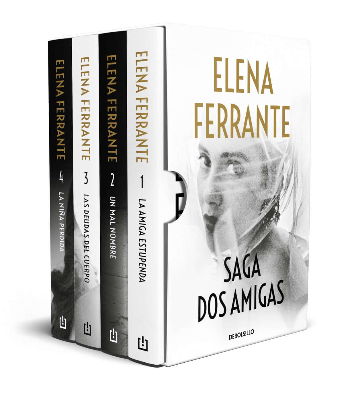 Saga Dos amigas (La amiga estupenda # Un mal nombre # Las deudas del cuerpo # La niña perdida) | Ferrante, Elena
