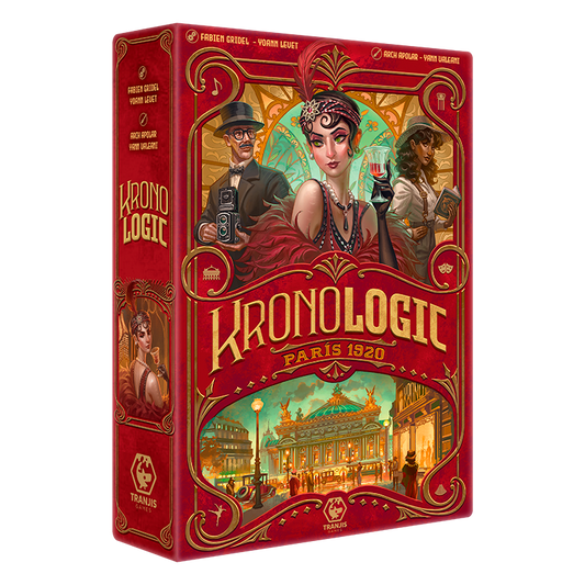 Kronologic: París 1920 - Juego de mesa lógica y deducción - Tranjis - Desde 10 años - De 1 a 4 jugadores (RESERVA)