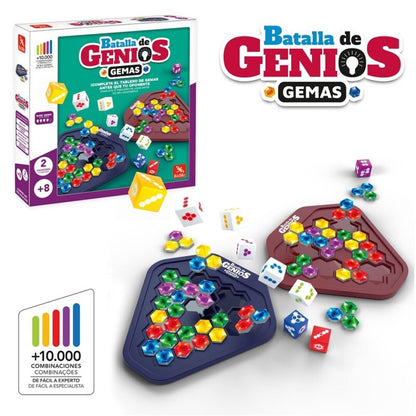 Batalla de Genios Gemas 2025 Juego de lógica desde los 8 años