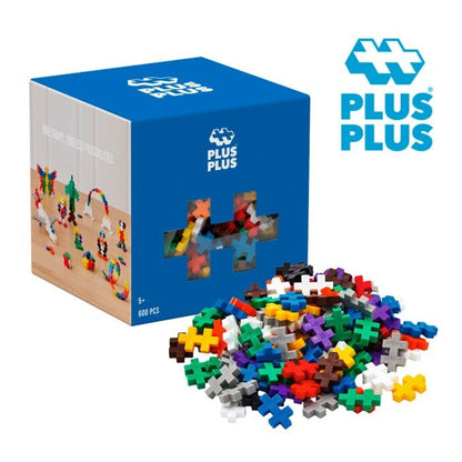 Cubo de piezas: colores básicos 600 pcs  Juego de construcción desde los 5 años