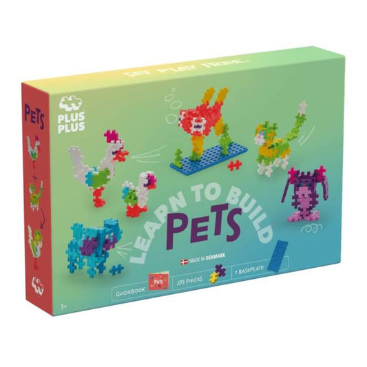 Learn to Build: Pets (250 pcs) Juego de construcción desde los 5 años Plus Plus Building Toys