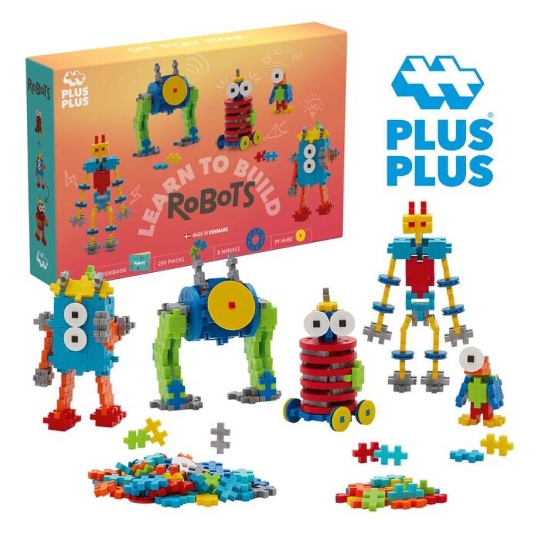 Robots Learn to Build 250 piezas Juego de construcción desde los 5 años Building Toys
