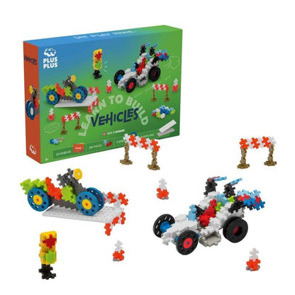 Learn to Build: Vehiculos - Juego de construcción desde los 5 años - Plus Plus Building Toys