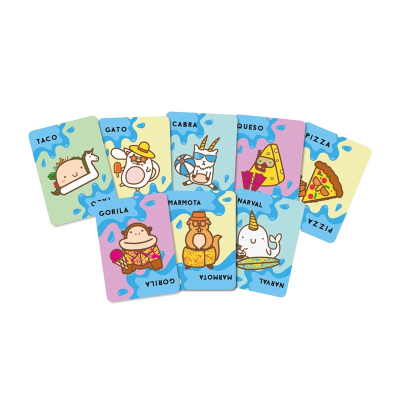 Taco Gato Cabra Queso Pizza Waterproof Juego de mesa - Ludilo - Desde 8 años