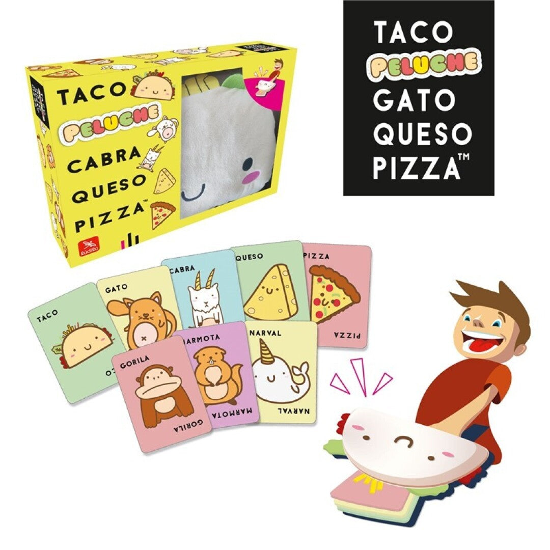 Taco, Peluche, Cabra, Queso, Pizza - Juego de mesa - Ludilo - Desde 8 años