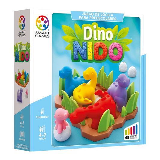 Dino Nido - Juego de mesa - SmartGames - 1 jugador - 4+ años - 10 min