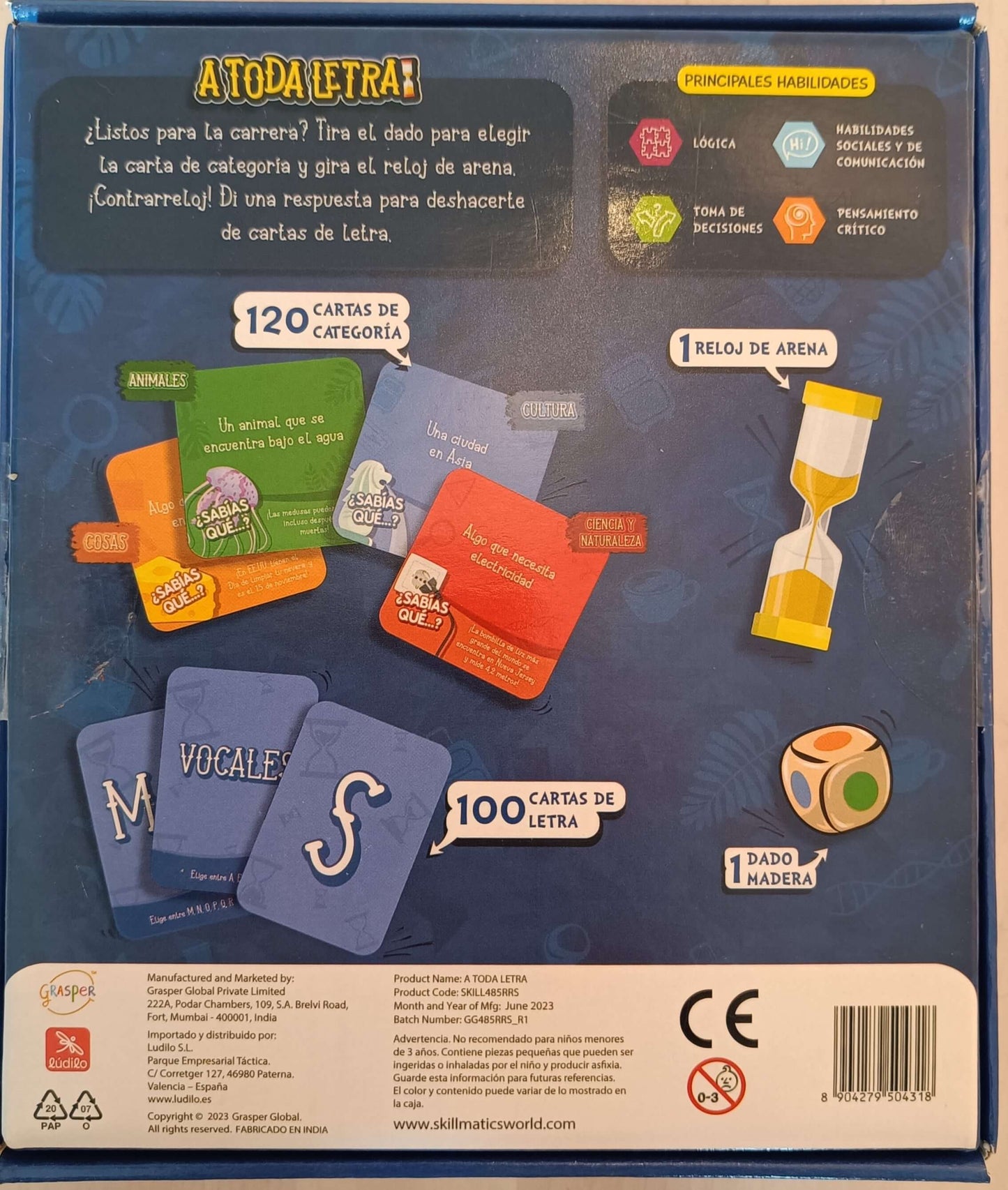 A Toda Letra - Juego de mesa - Ludilo - Desde 6 años
