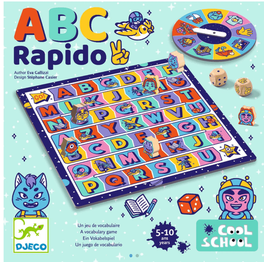 ABC Rápido Cool School - Juego de mesa - Djeco - Desde 5 años Board Games