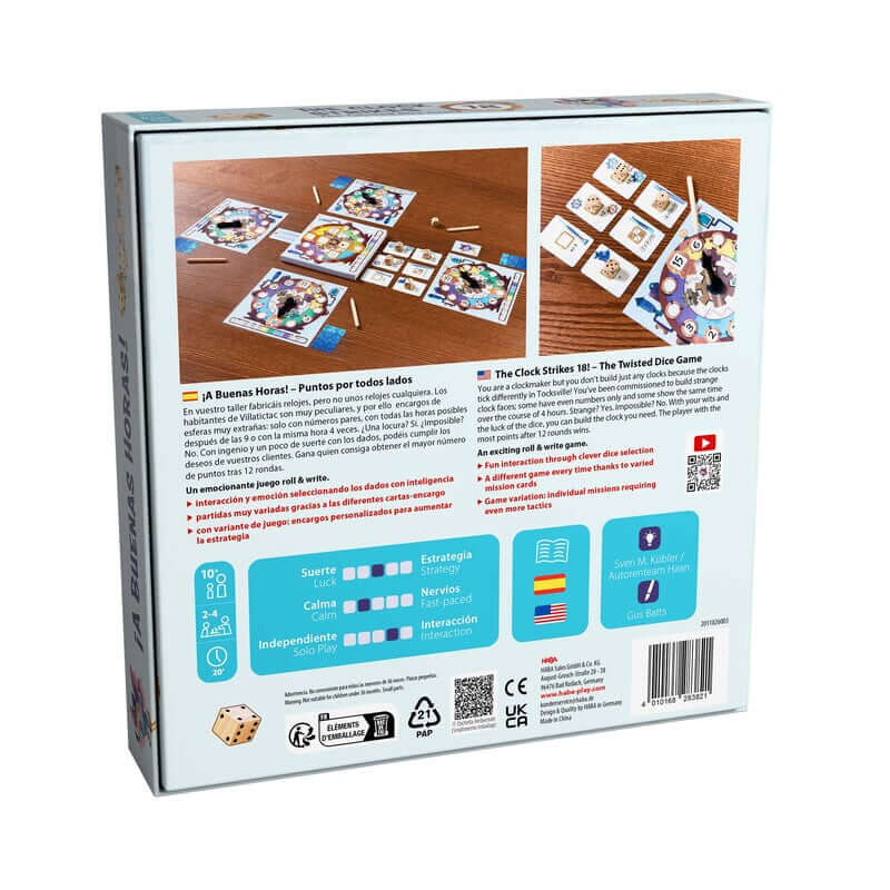 ¡A Buenas Horas! - Juego de mesa - Haba - Desde 10 años Board Games