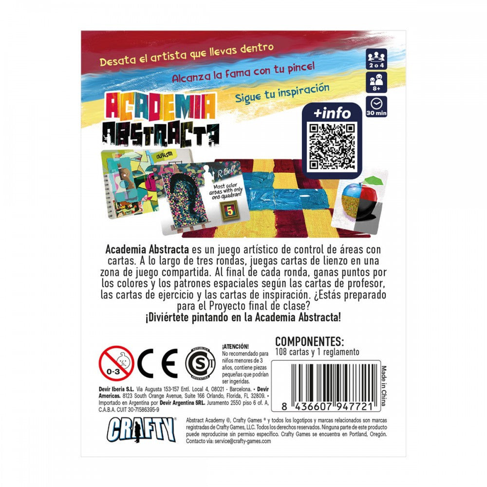 Academia Abstracta - Juego de mesa - Devir - 2-4 jugadores - 8+ años - 20-40 min