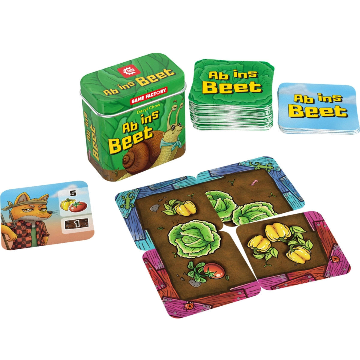 Al Huerto - Juego de cartas de colocación de huertos - Game Factory - Desde 8 años - De 2 a 5 jugadores