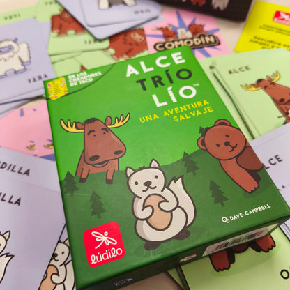 Alce, Trío, Lío - Juego de mesa - Ludilo - 3-6 jugadores - 7+ años - 15 min