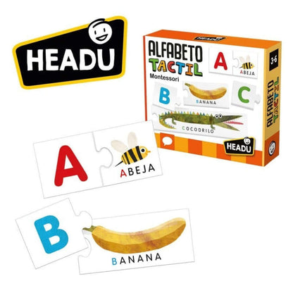 Alfabeto Táctil Montessori | 3+ Años | Headu Educational Toys