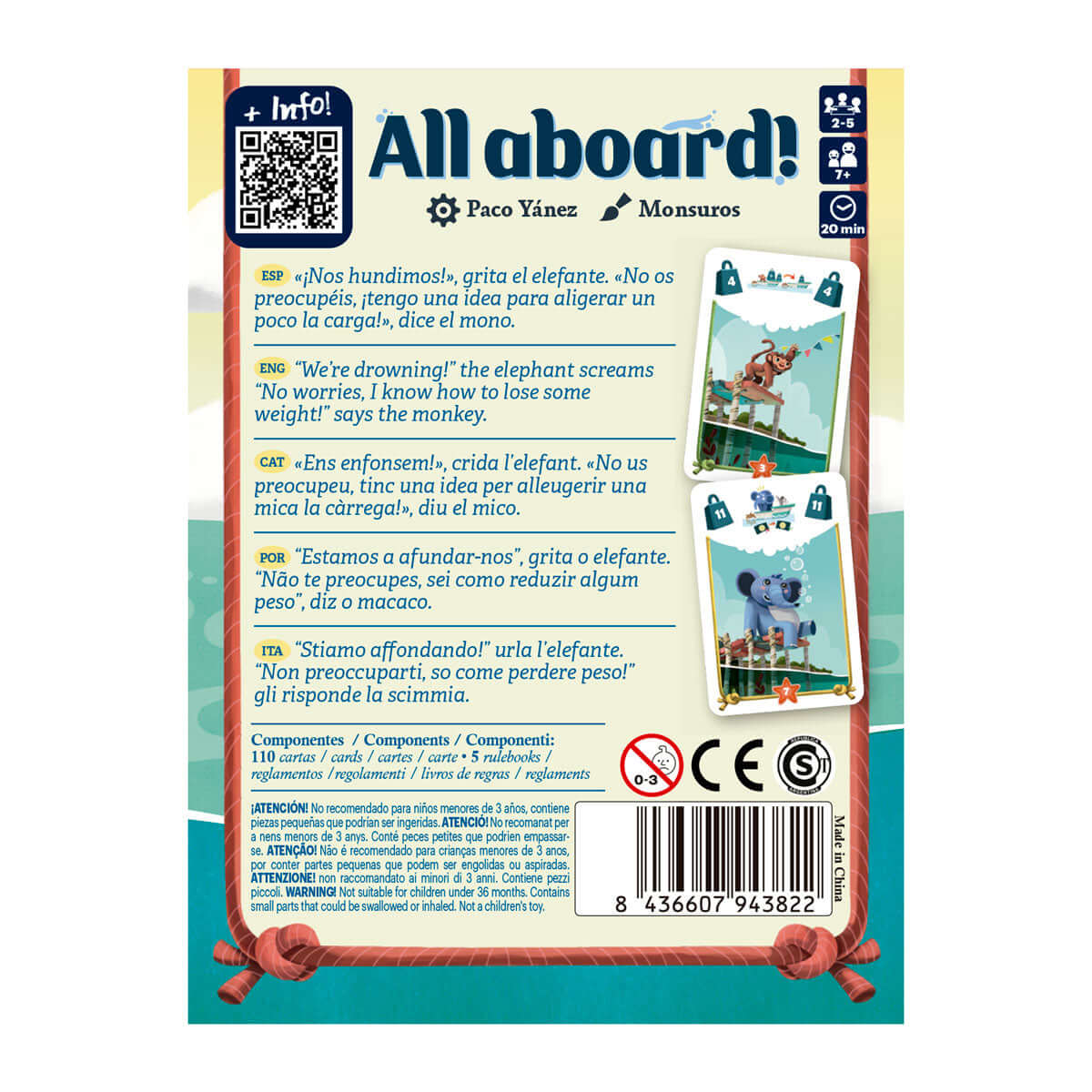 All aboard! - Juego de mesa - Devir - Desde 7 años -  2 a 5  jugadores
