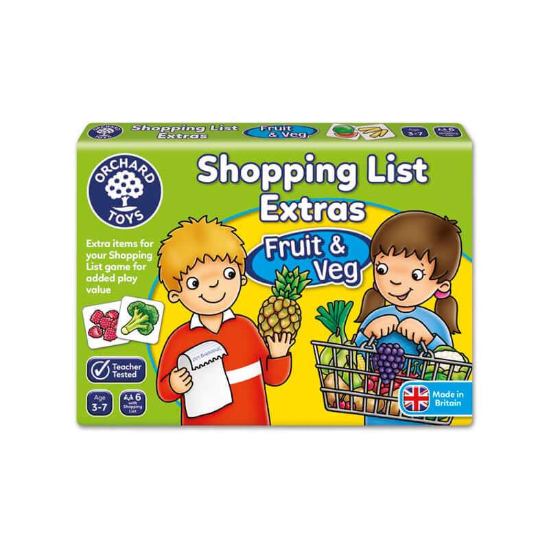 Ampliación Shopping List Frutas y Verduras - Juego de mesa - Orchard Toys - Desde 3 años