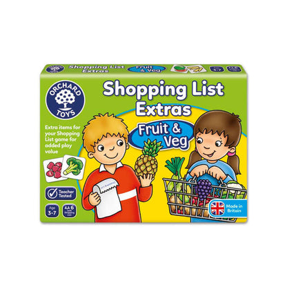 Ampliación Shopping List Frutas y Verduras - Juego de mesa - Orchard Toys - Desde 3 años