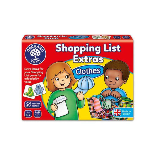 Ampliación Shopping List: ropa  3 años  - Juego de mesa - Orchard Toys - Desde 3 años