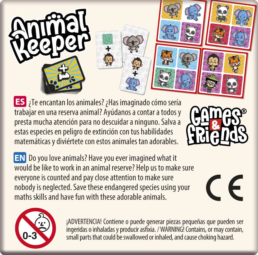 Animal Keeper MINI - Juego de mesa - Cayro - 2-6 jugadores - 6+ años - 15 min