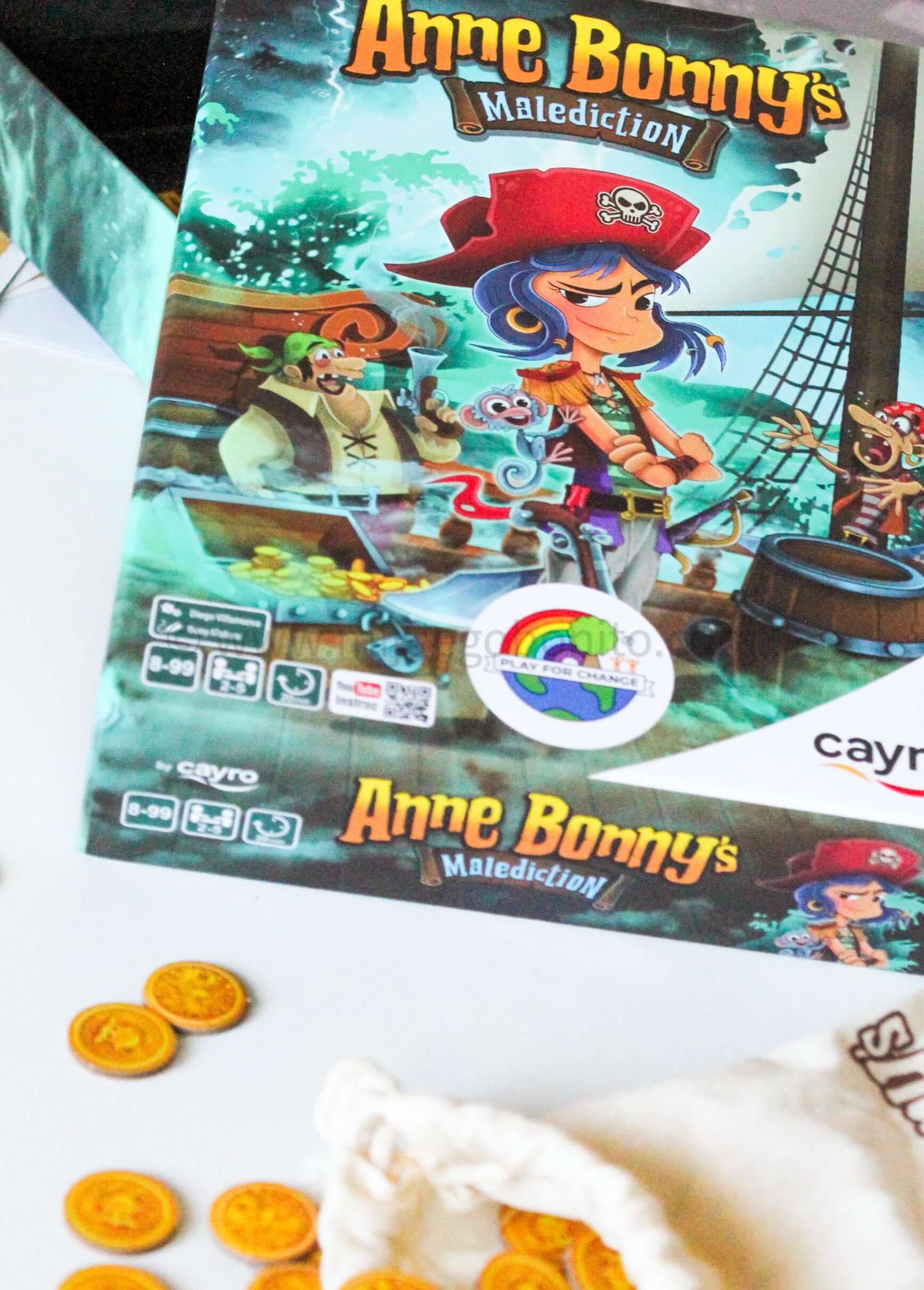 Anne Bonny’s Malediction – Juego de dados, traiciones y monedas (8+ años · 2-5 jugadores)