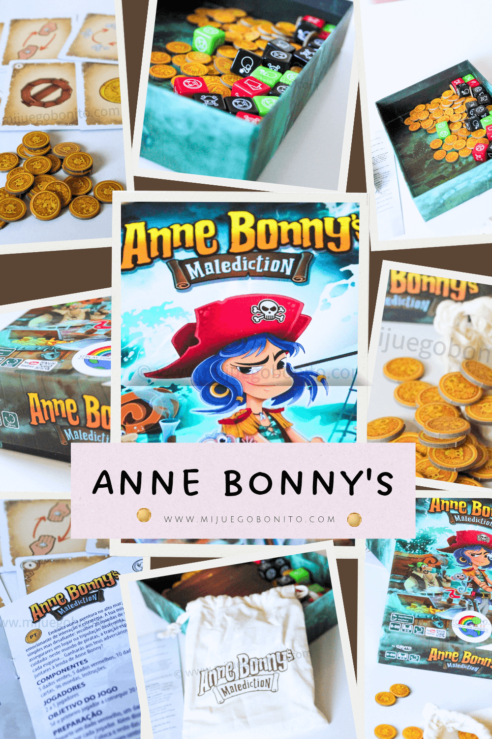 Anne Bonny’s Malediction – Juego de dados, traiciones y monedas (8+ años · 2-5 jugadores)
