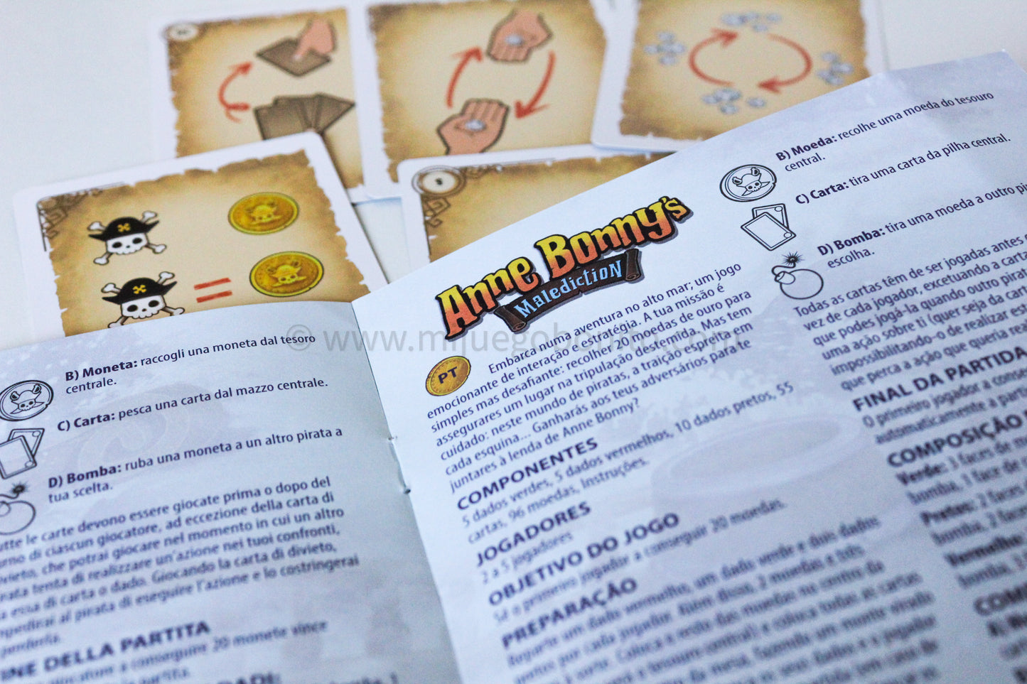 Anne Bonny’s Malediction – Juego de dados, traiciones y monedas (8+ años · 2-5 jugadores)