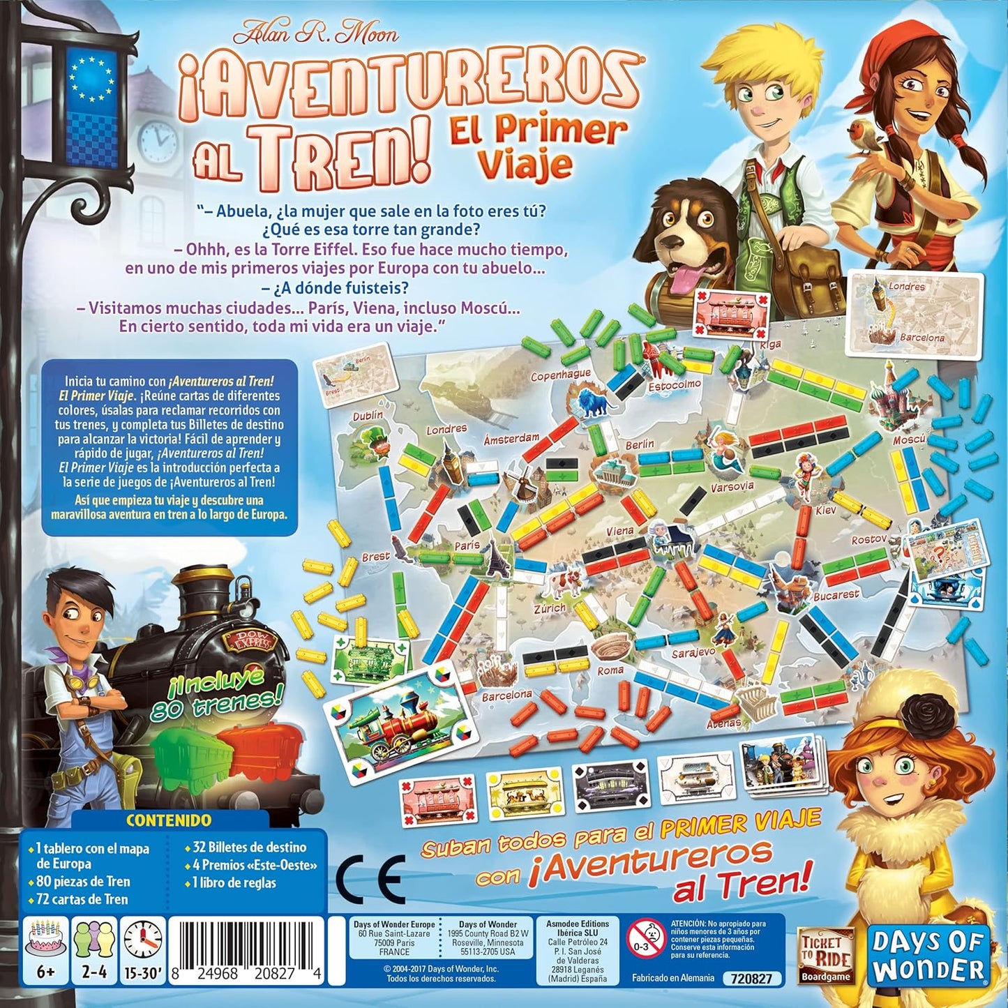 ¡Aventureros al Tren! El Primer Viaje - Juego de mesa - Asmodee - Desde 6 años