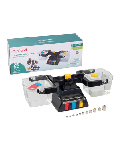 Balanza de sólidos y líquidos · Medida, estimación y pensamiento científico · 7+ · KM0