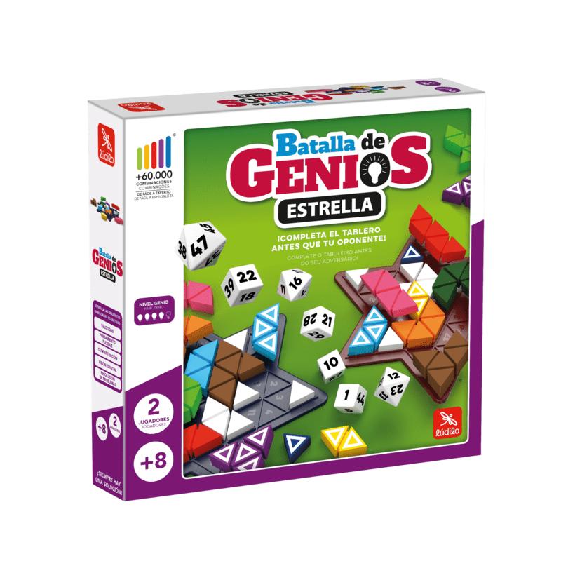 Batalla de Genios Estrella – Lógica, rapidez y muchas combinaciones · 8+ · 1-2 jugadores · 15 min · Ludilo
