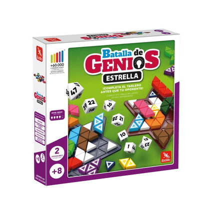 Batalla de Genios Estrella – Lógica, rapidez y muchas combinaciones · 8+ · 1-2 jugadores · 15 min · Ludilo