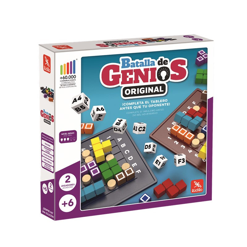Batalla de Genios, juego de lógica y rapidez visual, 10 minutos, desde 6 años
