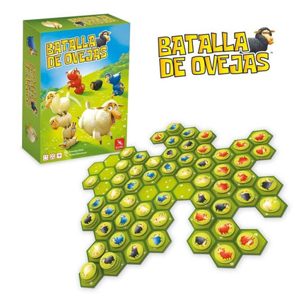 Batalla de Ovejas – Ludilo - Juego de estrategia - 7+ años · 2-4 jugadores · 15 min