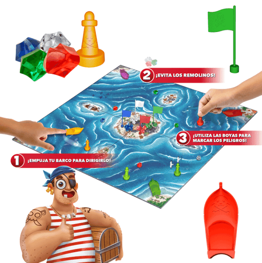 Bermuda Pirates - Juego de mesa - SD GAMES - Desde 7 años