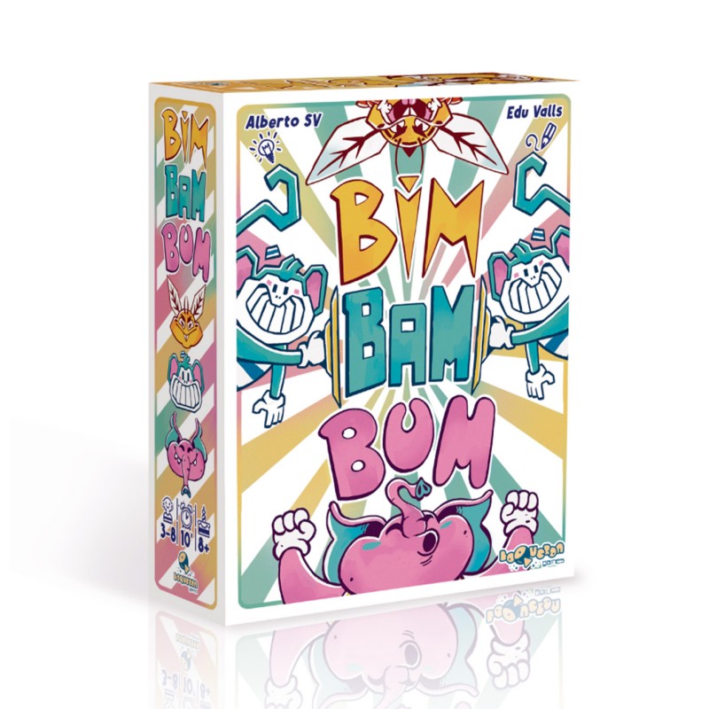 Bim Bam Bum - Juego de cartas - Boqueron games- 8+ años - 3 a 8 jugadores