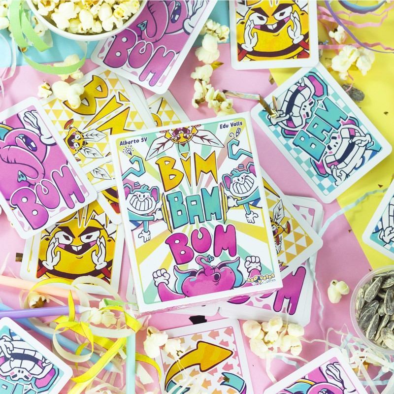 Bim Bam Bum - Juego de cartas - Boqueron games- 8+ años - 3 a 8 jugadores