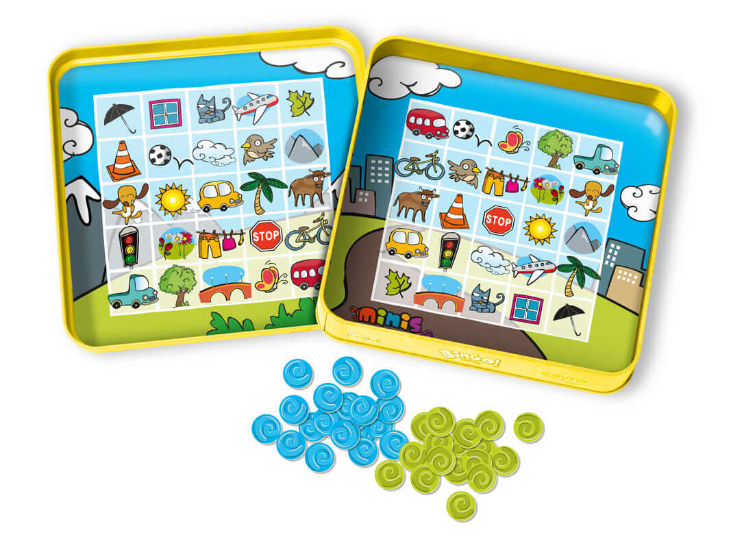 Bingo Travel - Juego de mesa - Cayro - Desde 4 años - 2 jugadores