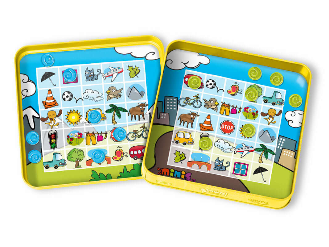 Bingo Travel - Juego de mesa - Cayro - Desde 4 años - 2 jugadores