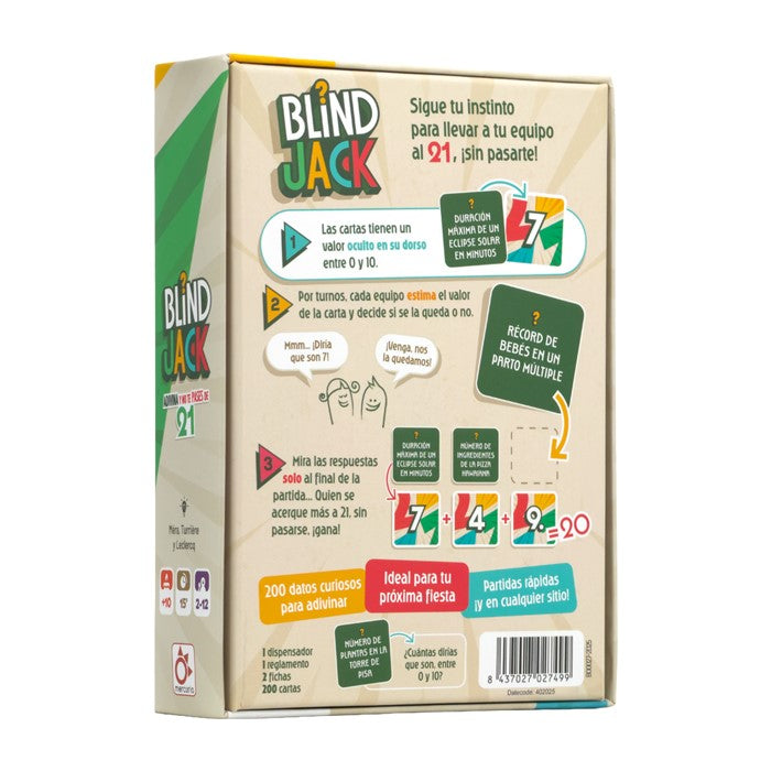 Blind Jack - Juego de mesa - Mercurio - 2-12 jugadores - 10+ años - 15 min
