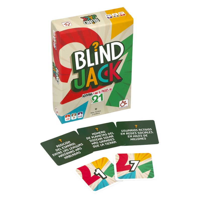 Blind Jack - Juego de mesa - Mercurio - 2-12 jugadores - 10+ años - 15 min