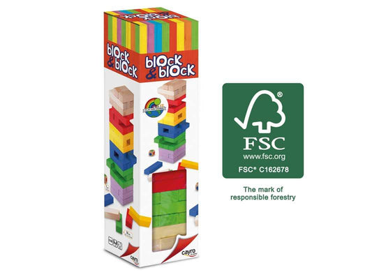 Block & Block Colores - Juego de mesa - Cayro - Desde 5 años