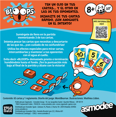 Bloops - Juego de mesa - Zygomatic - 2+ jugadores - 8+ años - 15 min